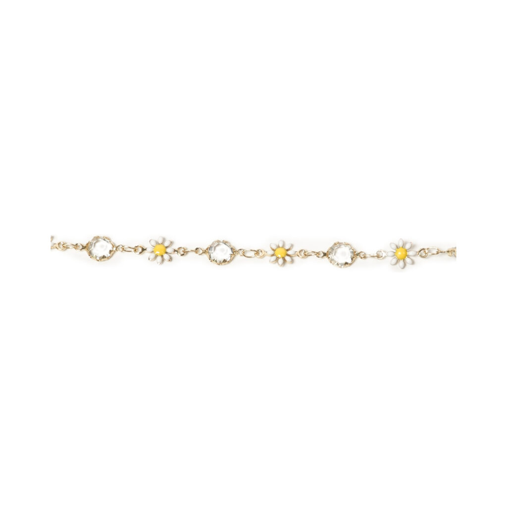 Rhodium-Tone Motif Station Jewelry Chain Strand, 18 inches