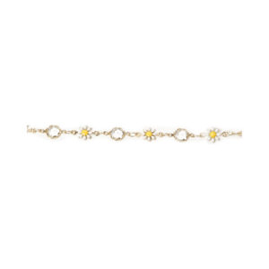 Rhodium-Tone Motif Station Jewelry Chain Strand, 18 inches