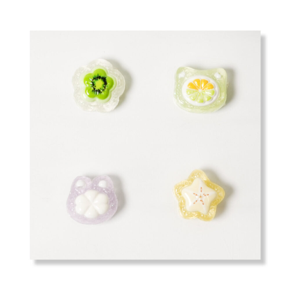 Rose Flatback Resin Embellishment, 14 x 15mm