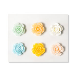 Rose Flatback Resin Embellishment, 15mm