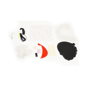 Santa Face Felt Ornament Kit, 13-15 cm