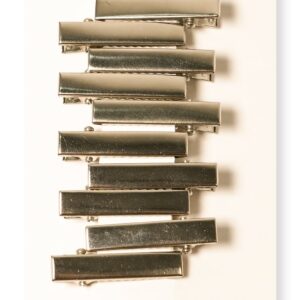 Silver-Tone Long Hair Clip, 3cm