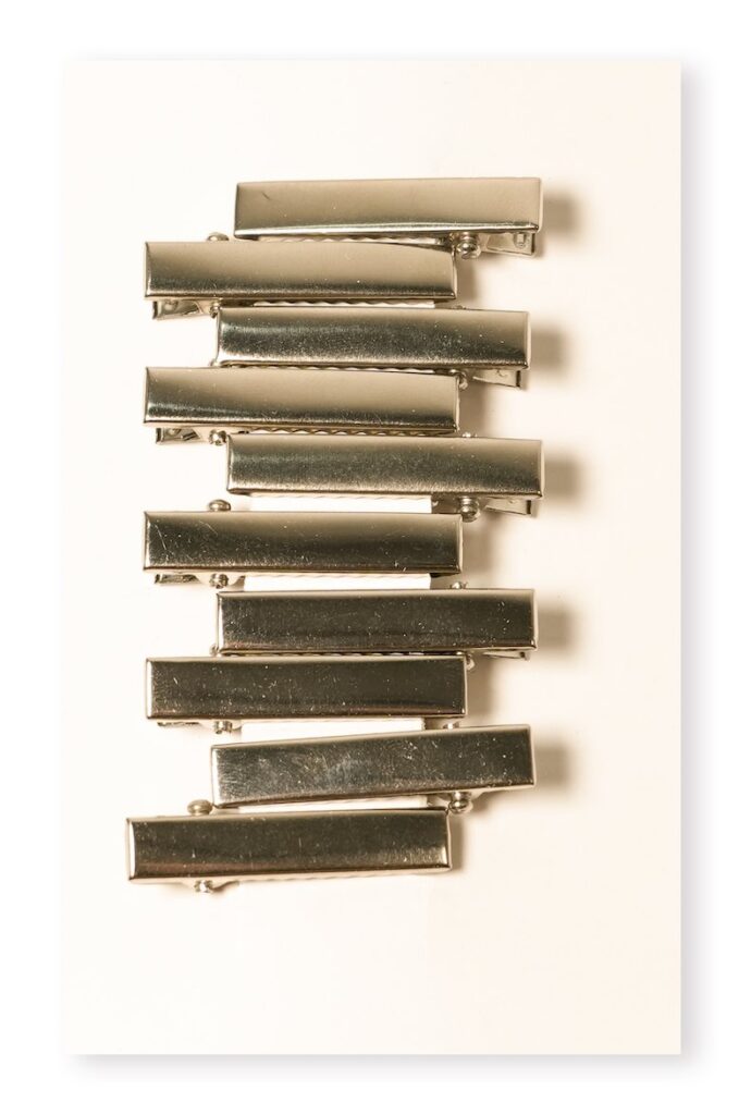 Silver-Tone Long Hair Clip, 3cm