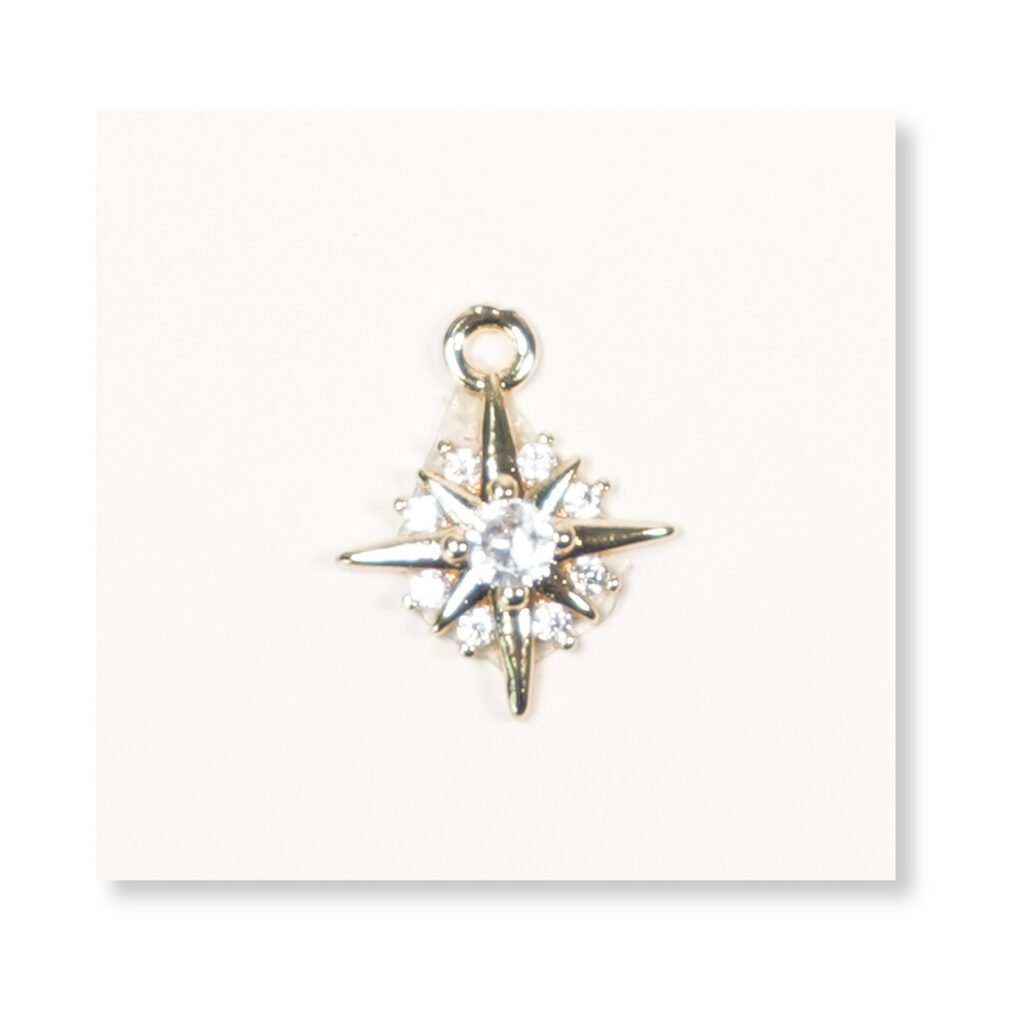 Silver-Tone Star Dangle Jewelry Charms