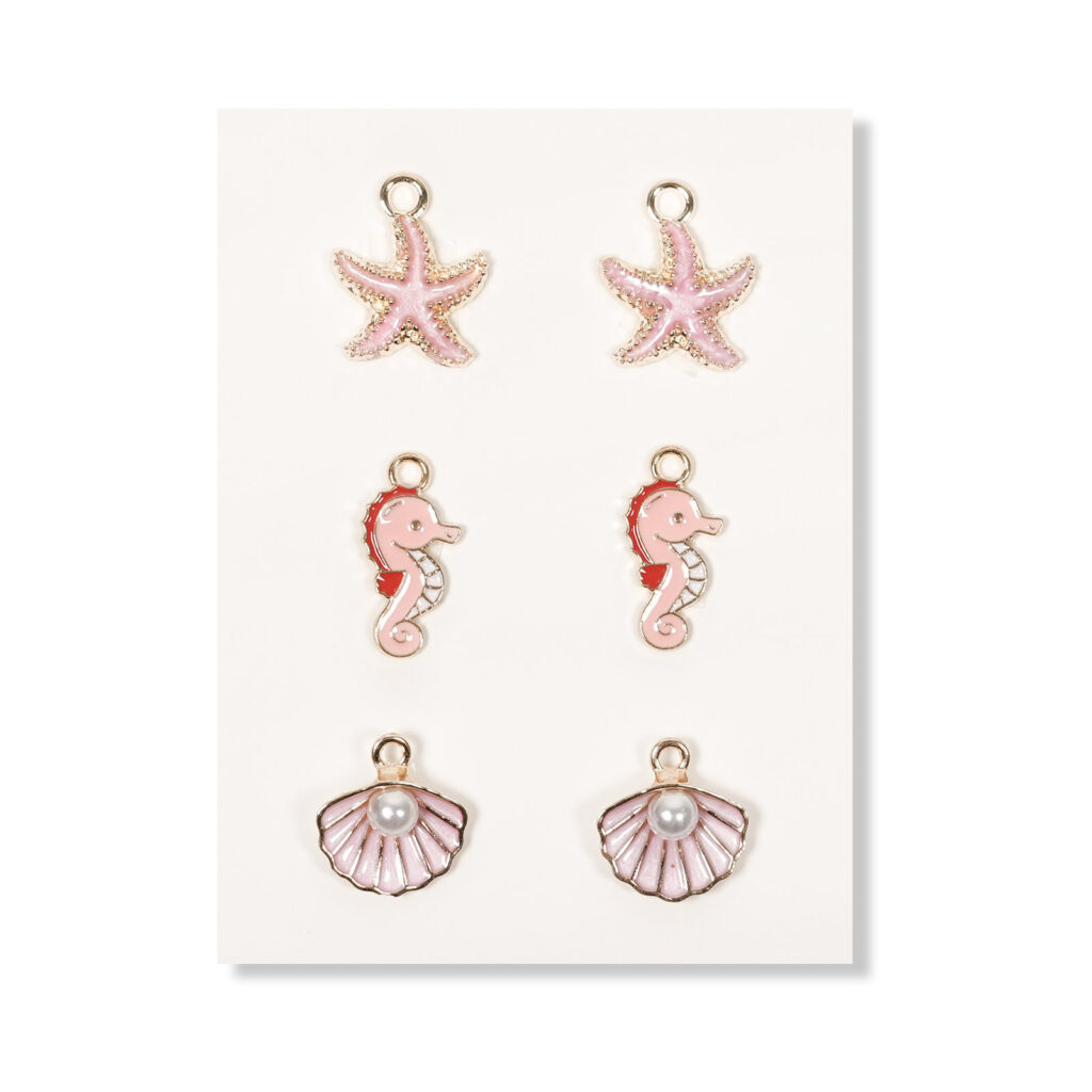 Starfish and Seashell Jewelry Charms