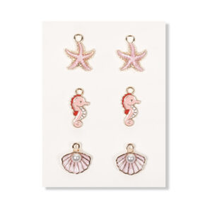 Starfish and Seashell Jewelry Charms