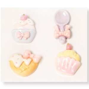 Tea Cup and Teapot Flatback Resin Embellishment, 13 x 28mm