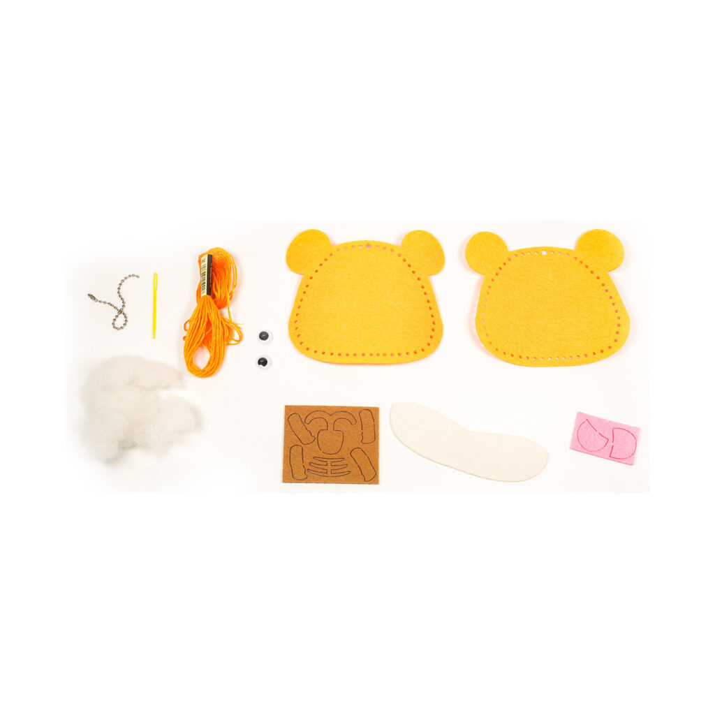Tiger Felt Coin Purse Kit, 13-15 cm